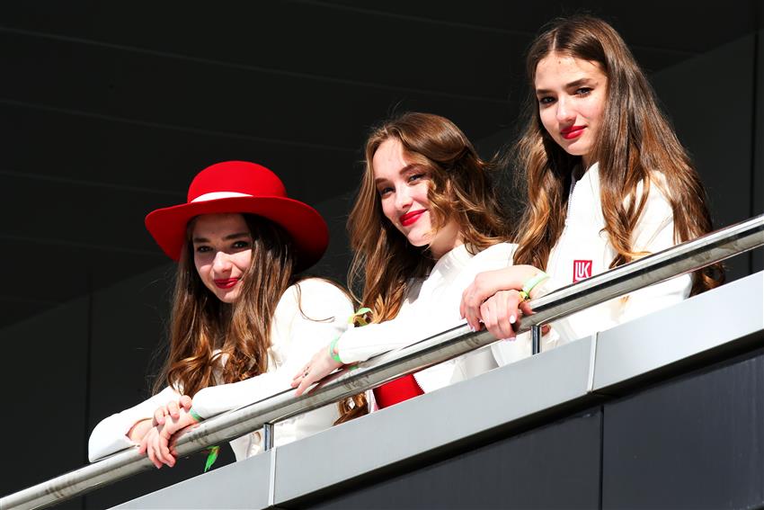 Bahrain girls in paddock club